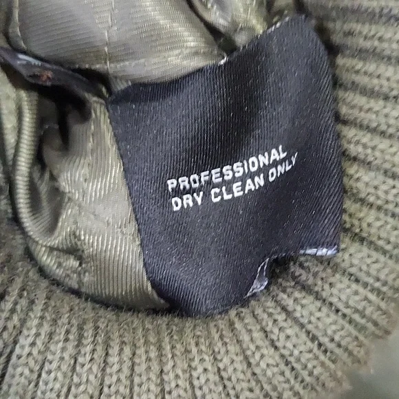 Black Rivet Wool Blend Aviator Style Jacket - Picture 10 of 10